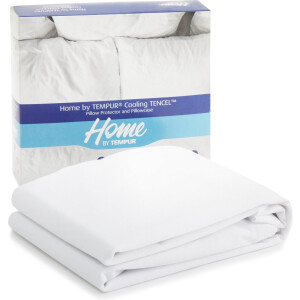 Home by TEMPUR® Kussenbeschermer - Wit - 60 x 50 cm - Anti-huisstofmijt - Anti-Allergie - kussensloop ademend, waterdicht en verkoelend - Cooling TENCEL™
