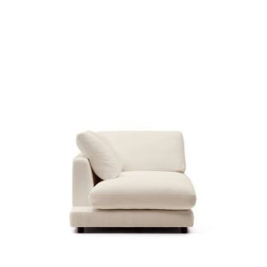 Kave Home - Chaise longue Gala links beige 193 x 105 cm