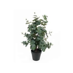 Present Time Kunstplant Eucalyptus Leaf - Groen - 25x25x54cm