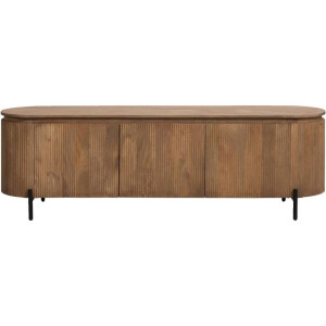 Leen Bakker - TV-meubel Vito - Licht - 56x180x43 Cm - Mangohout - Bruin