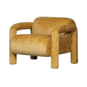 WOOOD Lenny Fauteuil - Polyester - Goud|Geel - 65x76x82