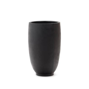 Kave Home - Aiguablava Bloempot van zwart cement Ã 75 cm