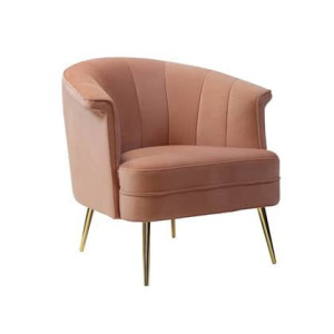 Bronx71 Velvet fauteuil Amy roze