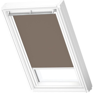 VELUX Origineel Verduisterend Rolgordijn (DKL) Wit Kozijn, PK06, Warm Grey