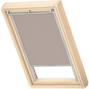 VELUX Origineel Verduisterend Rolgordijn (DKL), Zilveren Kozijn, P08, 408, Light Taupe
