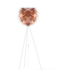 Umage Silvia Medium vloerlamp copper - met tripod wit - Ã 50 cm