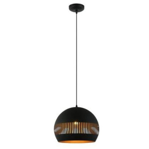 Freelight Hanglamp Globo Zwart - Goud Ã 40cm E27