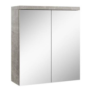 Badplaats Spiegelkast Toledo 60 cm x 20 cm x 60 cm - Beton grijs