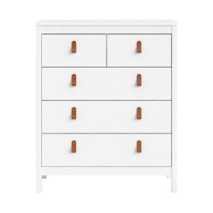 Leen Bakker - Ladekast Madeira - 99x82x38 Cm - Spaanplaat - Wit