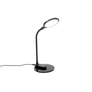 QAZQA Tafel- en wandlamp zwart incl. LED met touch dimmer- Joni