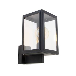 QAZQA Smart landelijke wandlamp zwart incl. Wifi G95 - Sutton Up