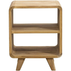 Leen Bakker - Kastje Bulan - Naturel - 40x33x50 Cm - Teakhout - Beige