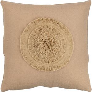 J-Line kussen Zon Vierkant - polyester - beige