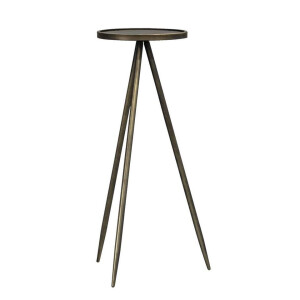 Leen Bakker - Plantentafel Gianni - 80,5xØ30 Cm - Metaal - Goudkleurig