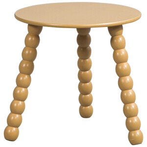 Leen Bakker - Bijzettafel Avila - 40xØ40 Cm - MDF - Bruin