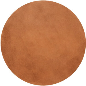 Wecon home Basics - Anna - Hoogpolig vloerkleed - 100 cm rond - terracotta -