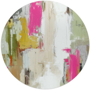 Glasschilderij Abstracte harmonie - Ø 50cm - Glas - REINDERS