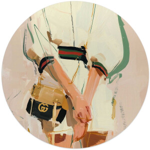 Glasschilderij Italiaanse looks - Ø 50cm - Glas - REINDERS