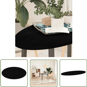 vidaXL Oval Tafellaag - Eikenhouten Tafelblad - Tafelblad 100x50x2 cm ovaal massief eikenhout donkerbruin - Salontafelblad - Bijzettafelblad - Bartafelblad