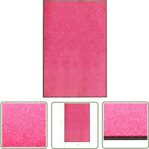 The Living Store Deurmat - Binnen- en buitenmat - 180 x 20 cm - Roze - Anti-slip PVC