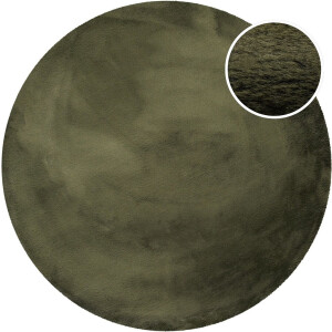 Esprit - Alice - Hoogpolig vloerkleed - - Olijfgroen -