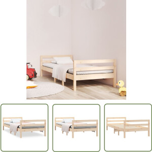 vidaXL Klassiek Bed - Houten Bedframe - Bedframe zonder matras massief grenenhout 80x200 cm - Grenenhout Bed - Massief Hout Bed - Tweepersoons Bed