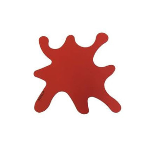 NOOBLU Deco onderlegger SPLASH - Ruby red - 40 x 40 cm