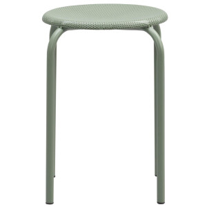 Leen Bakker - Kruk Lot - Olijf - 45xØ29,5 Cm - Metaal - Groen