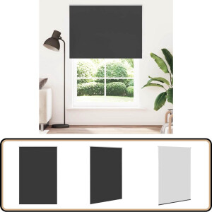 vidaXL Rolgordijn - Verduisterend - 150x230 cm - Zwart Rolgordijn - Blackout Gordijnen - Verduisterend Gordijn - Kamer Decoratie - Woonkamer Gordijn