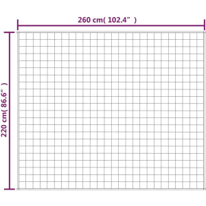 vidaXL - Verzwaringsdeken - 220x260 - cm - 15 - kg - stof - blauw