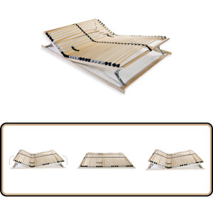 vidaXL Lattenbodem 7 zones 140x200 cm Lattenbodem - Massieve Houten Lattenbodem - Beukenhouten Frame - Boxspring - Slaapkamer Meubilair