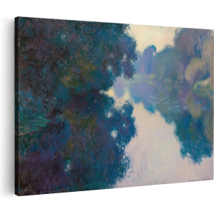 Artaza Canvas Schilderij Kunstwerk van een Rivier en Bomen - 30x20 - Klein - Foto Op Canvas - Canvas Print