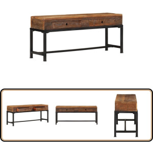 vidaXL Tv-meubel - 110x30x46 cm - Massief gerecycled hout Tv-meubel - Houten Tv-meubel - Tv Kast - Meubels - Woonkamer Meubilair