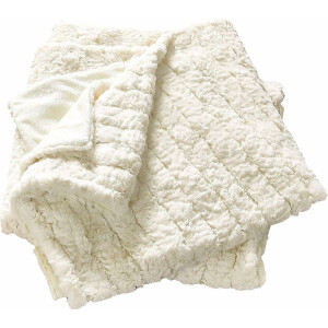 LOBERON Plaid Dorelice wit