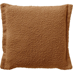 Dutch Decor OTIS - Sierkussen 45x45 cm - effen kleur - unieke stof - Tobacco Brown - bruin - Inclusief binnenkussen