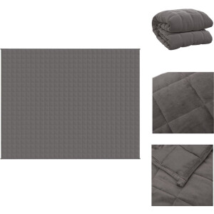 vidaXL - Verzwaringsdeken - 235x290 - cm - 15 - kg - stof - grijs