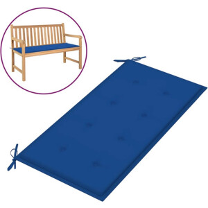 vidaXL - Tuinbankkussen - 100x50x3 - cm - oxford - stof - koningsblauw