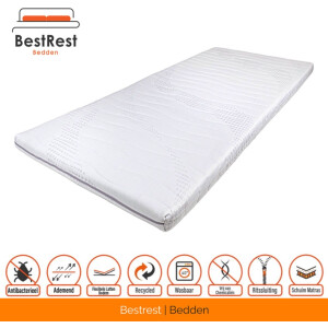 Topdekmatras - Topper - 190x200 - Nasa Visco Platina foam - Traagschuim - 7cm dik - Cooltouch Tijk