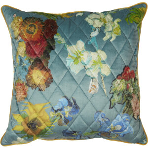 Beddinghouse x Van Gogh Museum Carré Fleuri Sierkussen - 50x50 cm - Groen