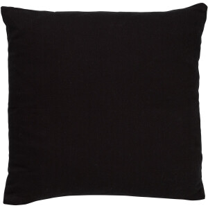 Dutch Decor JAMES - Kussenhoes 45x45 cm - duurzaam katoen - effen kleur - Raven - zwart - met rits - zonder binnenkussen