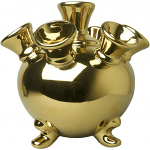 Vaas - Tulpen Goud -Heinen Delft - decoratie