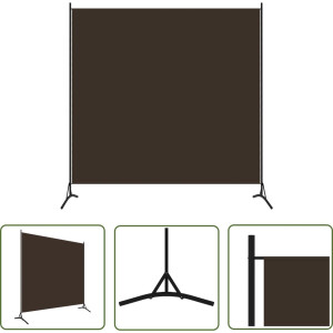 vidaXL Privacy Screen - Kamerscherm - Kamerscherm met 1 paneel 175x180 cm bruin - Wandafscheider - Meubilair - Woonaccessoires
