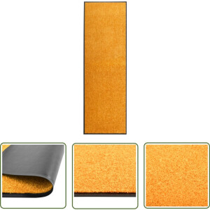 vidaXL Deurmat - Deurkast - Deurmat wasbaar 60x180 cm oranje - Interieurdecoratie - Vloerkleden - Antislip