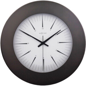 NeXtime Colt - Klok - Rond - RVS - Ø33.7 cm - Antraciet