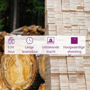 vidaXL Bedframe LED massief hout 90x200 cm - Wit Klassieke Bedframe - Led Verlichting - Grenenhout Bed - Eenpersoonsbed - Witte Bedframe