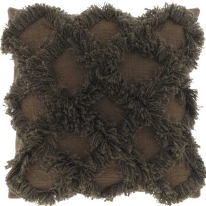 Unique Living | Kussen Olwen 45x45cm bison brown | Kussen woonkamer of slaapkamer