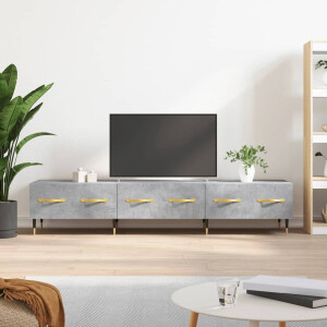 vidaXL Tv-meubel - Tv-meubelen - Tv Kast - Opbergkast - Tv-meubel 150x36x30 cm bewerkt hout betongrijs
