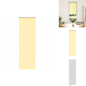 vidaXL Rolgordijn - Rolgordijnen - Dag- En Nachtgordijn - Verduisterend Rolgordijn - Rolgordijn verduisterend 50x175 cm stofbreedte 45,7cm geel