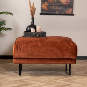 Bronx71® Hocker Denver velvet koper