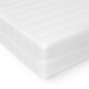 Matras - 90x190 - 7 zones - koudschuim - microvezel tijk - 15 cm hoog - Zacht
